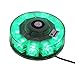 Produktbild der Qualitäts LED Blitzleuchten Beacon mit Magnetfuß, für Fire Vehicle Boot Dach Notfall Warnung Beleuchtung Mini Bar, 12V, 7 Blinkmuster, T Tocas, Grün