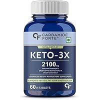 Carbamide Forte Keto Fat Burner Tablets with Garcinia Cambogia for Women and Men 2100mg with Green Coffee Bean Extract…