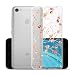 Produktbild Hülle für Xiaomi Redmi Note 5A Prime , IJIA Transparente Rosa Plum Blume TPU Weich Silikon Stoßkasten Cover Handyhülle Schutzhülle Schale Case Tasche für Xiaomi Redmi Note 5A Prime (5.5")