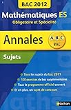 Image de ANNALES BAC 2012 MATHS ES OBLI
