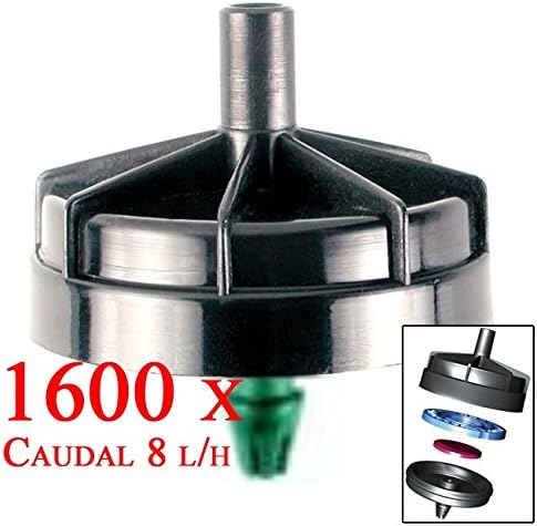 Feeder autocompensante Mushroom and antidrenante 8 Litres Per Hour. Feeder for Irrigation Agricola. Djing Feeder. Feeder pinchado. Top Quality Feeder Similar to NETAFIM. Bag of 1600 Pack