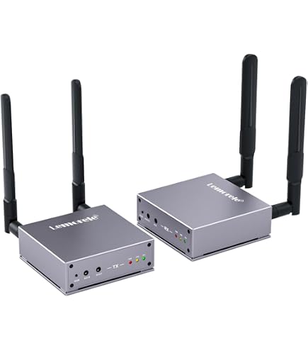 Trasmettitore USB C Wireless e Ricevitore HDMI, Adattatore Display AIMIBO 5G HDMI per Streaming Video da MacBook, iPad, iPhone 15/16, Camera a HDTV, Monitor, Nessuna app/Bluetooth Necessaria