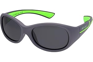 ActiveSol Kids @School Lunettes de soleil sportives pour enfants | Fille et Garçon | Protection 100% UV 400 | polarisées | indestructibles en caoutchouc souple | 5-10 ans | seulement 22 grammes