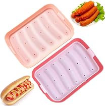 3-teilige Silikon-Wurstform – Perfekt Für Hot Dogs, Babynahrung & Backen (6 Mulden, Hitzebeständig)