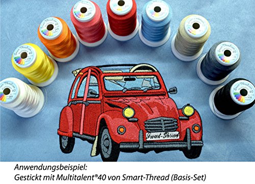 Multitalent® Maschinen-Stickgarn Basis-Set (24 x 1000m) im Nachfüllpack - 4