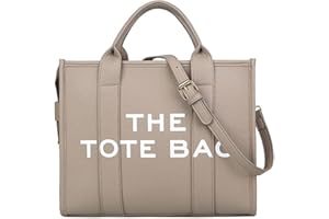 Makukke Tote Bags for Women Handbag Tote Purse with Zipper Leather Shoulder Bag Crossbody Bag for Office, Travel, School (Grey)