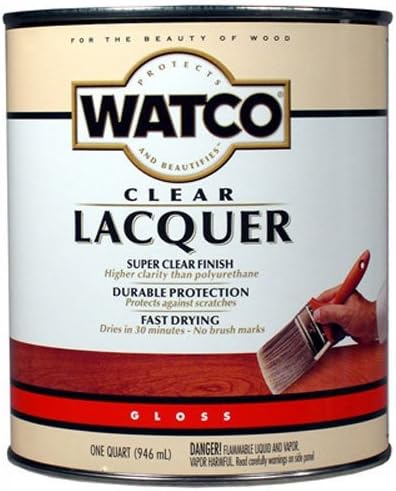 Rust-Oleum 63041 Watco Lacquer Finish, Quart, Clear Gloss