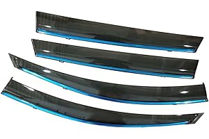 CStern Deflettori Aria Auto Deflettore Pioggia Antivento Paravento Antiturbo Antipioggia Frangivento Parabrezza Finestra Laterale in Vetro Acrilico 4 pezzi per 2014-2018