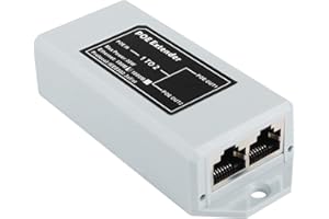 GINTOOYUN 1 do 2 przedłużaczy POE, transmisja 100 metrów, 1 wejście, 2 wyjścia, standardowy wzmacniacz POE do kamer sieciowych, przełączników POE itp