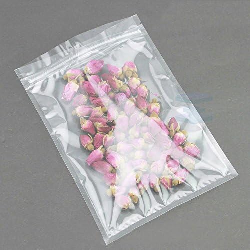 Smell Free Strong Ziplock Grip Seal Bags Flat Pouch Bag Clear - 20CM x 30CM(10 )
