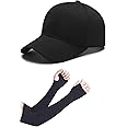 SELLORIA Brand Soft Cotton Adjustable Unisex Cap and HAND GLOVE Quick Drying Sun Hat Protection for Men and Women Freesize Baseball Caps (Pack of 2)