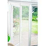 Magnetic Insect Door Screen - White