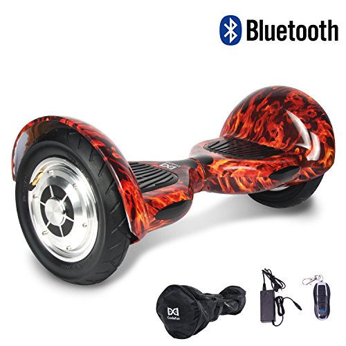 Preisvergleich Produktbild Cool&Fun Hoverboard Elektro Scooter E-Balance E-Skateboard 10" von Shop Gyrogeek 350X2W (Fire)