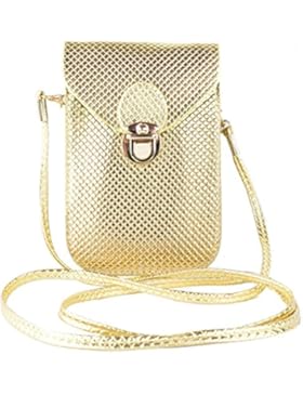 Honeymall Smartphone Universal Mini Umhängetasche (18x12x3cm) mit langem Riemen (130cm) geeignet für grosse Smartphones...