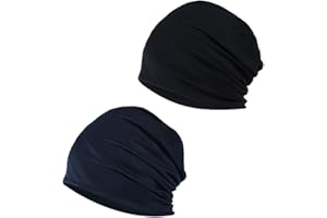 YOFASEN Slouchy Beanie Mütze - Chemo Cancer Kopfbedeckung aus Baumwolle Schlafmütze Turban Kopfbedeckung Strecken Muslimisches Kopftuch für Frauen Männer