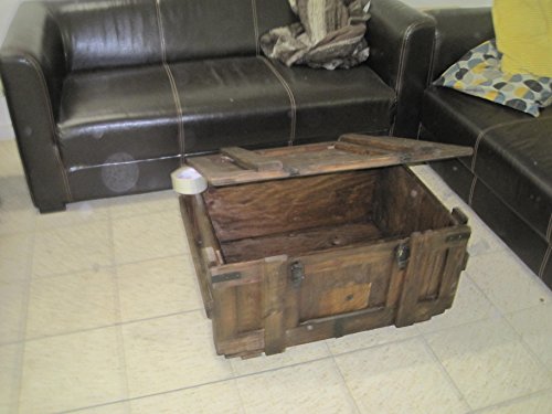 Shabby Chic Vintage Holzkiste Weinkiste Wohnen Kiste Tisch Couchtisch Bar Deko - 7