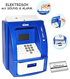 der Automat kann: Münzen zählen, Rechnen ( mit Rechner Funktion ), Sparziele sind programmierbar, Zeit & Datumsanzeige, incl. pingeschützer EC - Bankkarte
