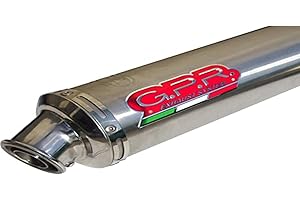 GPR ITALIA GPR EXHAUST SYSTEM SCOM.42.4RT Impianto Completo Omologato Compatibile con YAMAHA T-MAX >2012 500 2004/07 4Road Round