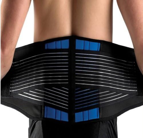 Brand New Deluxe Neoprene Double Pull Lumbar Lower Back Support Brace Exercise Belt (XXL (42-46''/106-116cm))