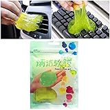 Depoussierant pc Nettoyant Clavier, 1 gel de nettoyage pour clavier universel pour ordinateur portable, prises pour voitures, appareils photo, imprimantes, calculatrices, 75g, couleurs aléatoires