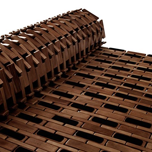 casa pura® Bambusmatte Mia | Badematte & Saunamatte aus Bambus | 60x90cm | zwei Farben (Honigfarben) - 4