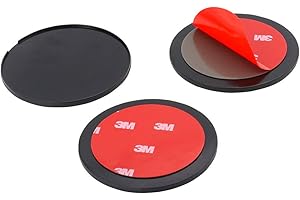woleyi 3 Pack 8CM Klebe-Befestigungsplatten fürs Armaturenbrett, Auto Dashboard Sticky Klebescheibe Pad Halterung with 3M Sticker für Tomtom GO Start Navi Navigationsgeräte Garmin GPS Sat NAV etc