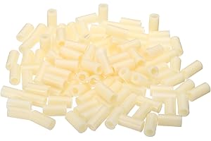 PATIKIL M5 Round ABS Spacers Washer Heavy Duty Spacers Never Rust, 240 Pcs 5.5mm ID, 9mm OD, 18mm Length Without Threaded,Switch and Receptacle Spacers Hardware for M5 Screws