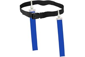 Oshhni Ceinture de Football Drapeau Durable Ruban de Ceinture de Football Professionnel Match Réglable pour la Formation en Plein Air Adultes et Jeunes