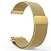 Produktbild Colorful Für Pebble Time SmartWatch, 22mm Uhrenarmband Milanese Magnetschleife Edelstahlband Ersatz Band für Pebble Time (Gold)