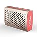 Produktbild Bluetooth Lautsprecher, [Halo Audio] COMISO - Wasserdicht IPX7 Bluetooth 4.0 Lautsprecher Speaker, Luxus Aluminium Wireless Stereo Lautsprecher mit 5W Treiber Reinem Bass eingebautem Mikrofon - (Gold / Rosa)
