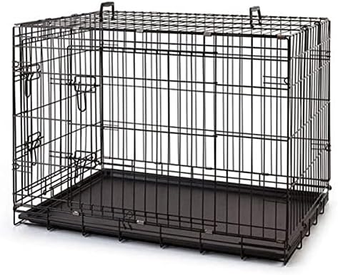 Metal Köpek Kafesi 120x75x84cm Siyah