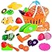 Produktbild Kinder so tun Rollenspiel Küche Obst Gemüse Lebensmittel Spielzeug Schneiden Set Geschenk YunYoud kinderspielzeug billige spielzeuge kinderspielsachen günstig