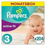 Pampers Active Fit, Gr.3 (5-9 kg), 204 Stück