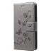 Produktbild jbTec® Flip Case Handy-Hülle Book #S26 Schmetterlinge & Blumen zu Motorola Moto G5 - Handy-Tasche Schutz-Hülle Cover Handyhülle Bookstyle Booklet, Farbe:Grau, Modell:Motorola Moto G5