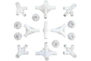 MDYNI 15Pcs Plastic Tent Connector Spare Parts For 3x6m Gazebo Awning Tent Corner Center Connector Feet 25/19mm Outdoor Camping Tool