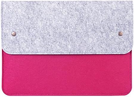 Tping Shockproof 15-15.4 Inch Macbook Pro &amp; Macbook Pro Retina Felt Sleeve Case, Multi-Function Carring Protective Bag Cover Pouch Envelope Case for Macbook Pro &amp; Macbook Pro Retina Laptop Notebook Ultrabook, Rose Red