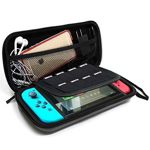 Nintendo Switch Case, Homewize EVA Wasserdichte Harte Schild Schtzende Tragetasche mit abnehmbarem Handhandschlaufe fr Nintendo Switch Console mit Joy-Con Controller und Game Card Nintendo Switch Case, Homewize EVA Wasserdichte Harte Schild Schtzende Tragetasche mit abnehmbarem Handhandschlaufe fr Nintendo Switch Console mit Joy-Con Controller und Game Card