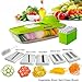 Produktbild Kainnt Mandoline Slicer/Pflanzliche Slicer/Gemüsehobel 5 in 1 Profi-Mandoline Reibe - Schneiden oder Zerteilen Gemüse Obst schnell und gleichmäßig Best Gemüseschneider Slicer mit 5 verschiedenen Qualitäts-Edelstahl-Klingen, eine Push-Sicherheit und einem Vorratsbehälter