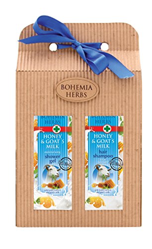 Miel et lait de chèvre Gel douche et shampoing Cadeau Lot - Original Pure Cosmétique Naturel