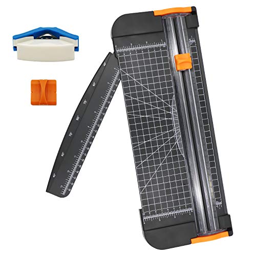 Preisvergleich Produktbild Papierschneider A4 Papierschneider Scrapbooking Tool mit Aautomatischem Sicherheitsschutz für Coupon, Kraftpapier und Foto (Schwarz)