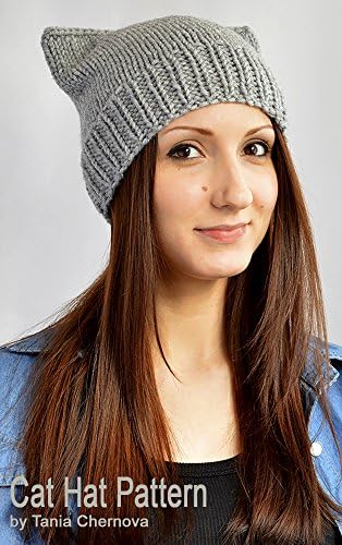 Cat Hat Knitting Pattern Knit Hat Pattern Cat Ears Cat Beanie Pattern Cat Ear Hat Mütze Katze Anleitung Cat Ear Beanie Animal Hat Womens Hats Bonnet Femme Animal Ear Hat