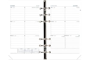 Quo Vadis - Recharge Organiseur - 2024-2025 - Timer 21 Horizontal - Semainier Horizontal - Français - 16 mois de septembre à décembre - 15x21 cm - Papier Clairefontaine blanc - Fabrication française