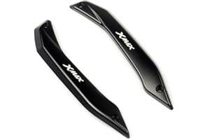 HEIGOAL Deflectores de Parabrisas para Motocicleta, Juego de Soporte Protector para Xmax 300 X-MAX 125 Xmax 250 Xmax 400 2017 2018 (Negro)