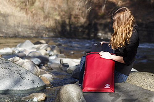 Aqua Quest Storm Laptop Tasche – 100% Wasserdicht – 13”, 15”, 17” – Schwarz oder Rot (15″ Rot) - 7