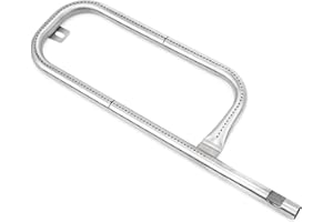 MGiessca 60040 Edelstahl Brenner Q1200 für Weber Q100 Q120 Q1000 Q1200 Gasgrill,Edelstahl Brenner für Weber Q100,Brennerrohr Zubehör für Weber Q120,Weber Grill Brenner Zubehör Q1000