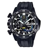 Casio EDIFICE Reloj en caja sólida de acero inoxidable, 10 BAR, Negro, para Hombre, con Correa de Resina, EFR-558BP-1AVUEF