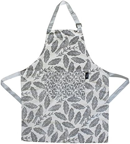 Hinchcliffe and Barber Apron-Songbird Grey, Fabric, 2 x 36 x 20 cm