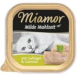 Miamor | Milde Mahlzeit Geflügel & Gemüse | 16 x 100 g