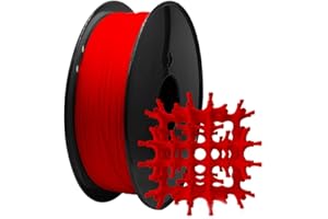 MMOBIEL Filament PLA 1,75 mm - Długość 330 m - 3D Surface 200 x 200 mm 3D Materiały eksploatacyjne - 1 kg cewki 2,2 funta, dokładność wymiarowa: +/- 0,05 mm - czerwony - czerwony