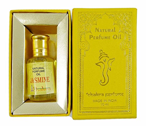 Chakra Natural Perfume Jasmine Oil Fragrance 100% Pure Natural Perfume Oil 10ml